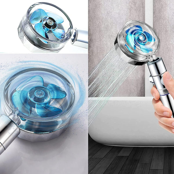 TURBOJET - LUXURY SHOWER HEAD WITH ADVANCED MASSAGE TECHNOLOGY: ENJOY A RELAXING MASSAGE WHILE YOU SHOWER