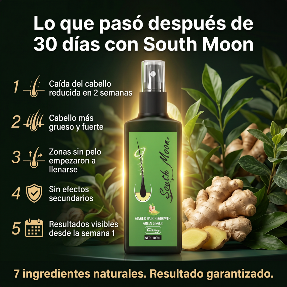 SOUTH MOON™ | Sérum de ginseng y jengibre para ganar densidad y fortalecer el cabello