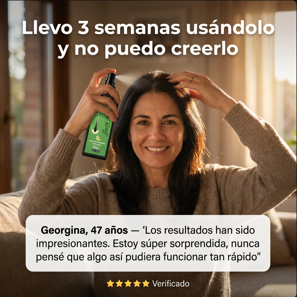 SOUTH MOON™ | Sérum de ginseng y jengibre para ganar densidad y fortalecer el cabello