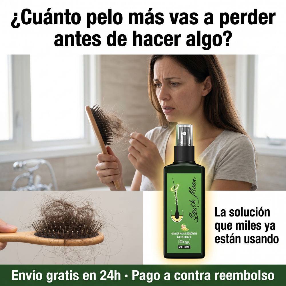SOUTH MOON™ | Sérum de ginseng y jengibre para ganar densidad y fortalecer el cabello