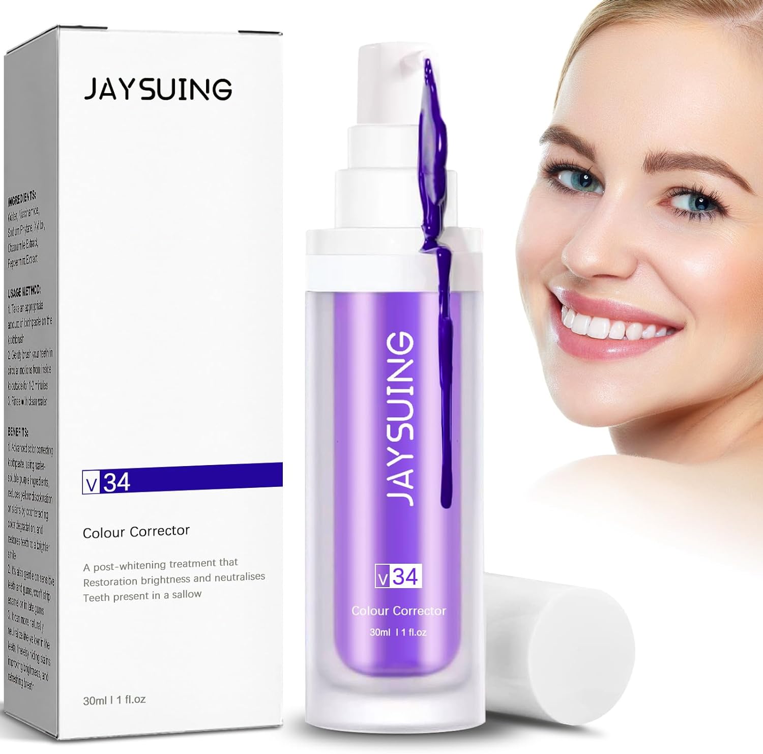 JAYSUING - V34 TEETH WHITENING MOUSSE: A REVOLUTION IN TEETH WHITENING ...